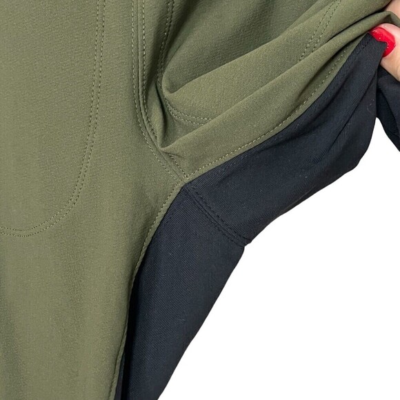 Athleta Highline Hybrid Ankle Tight Olive Black Size 2 Stretch Ponte Leggings - Picture 9 of 13